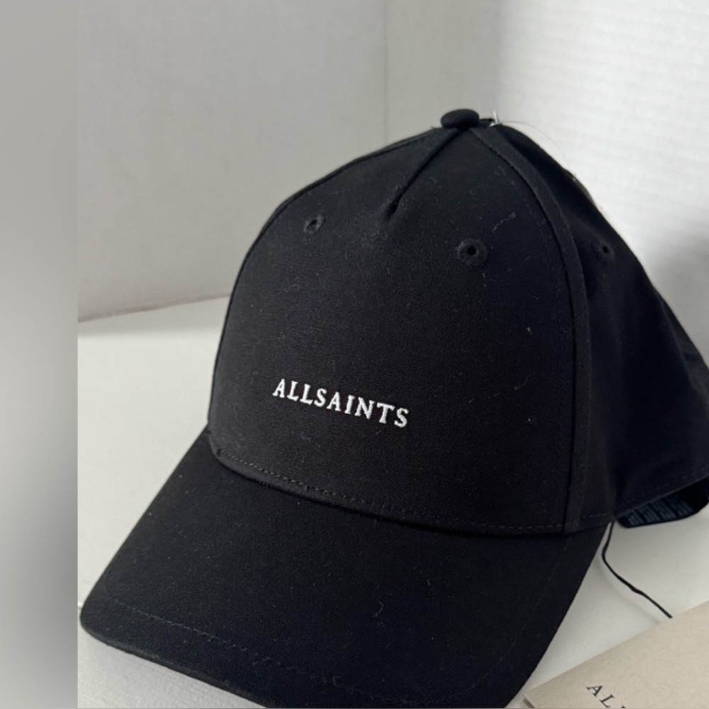 AllSaints unisex Black Baseball Cap- like new - worn once